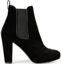 'Carmen' Velvet Boots i Black Penelope Chilvers sida