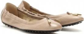 tods-taupe-dee-leather-ballerinas